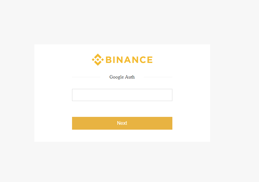 Google Authenticator token request
