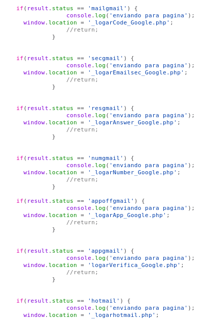 JavaScript response handling