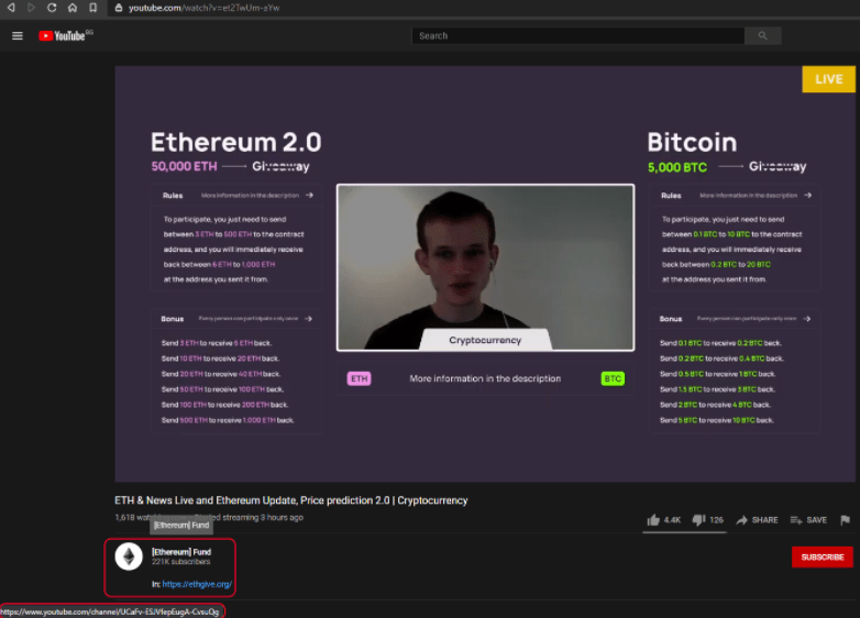 Cryptocurrency scams