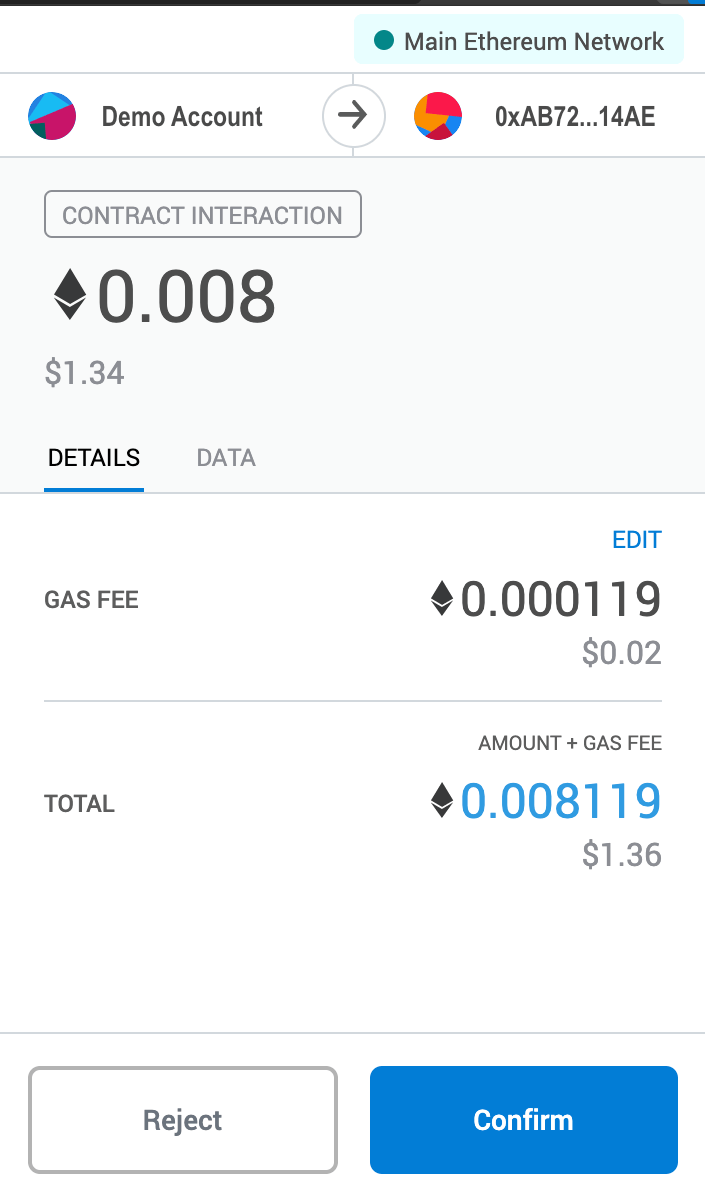 Confirming the Token Swap