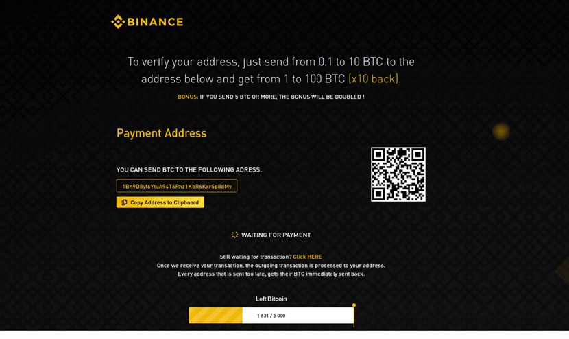 Binance Scam: Free Giveaway Analysis