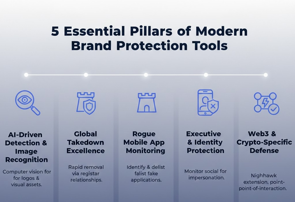 Five pillars of brand protection tools